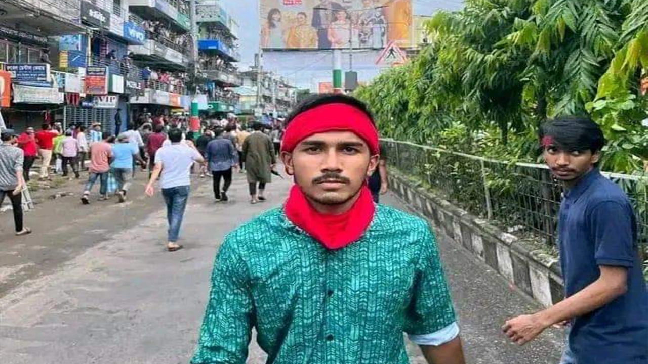 আন্দোলনে নিহত শ্রাবণ। ছবি : সংগৃহীত