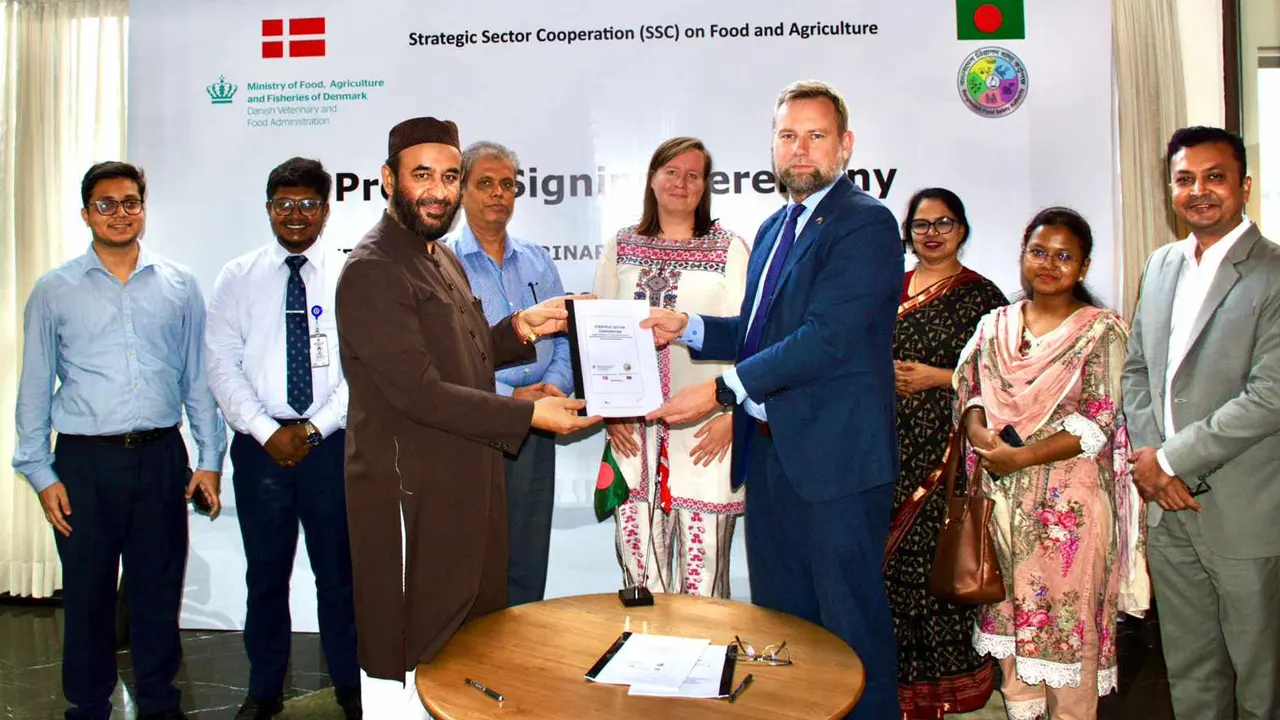 টেকসই ও নিরাপদ খাদ্য উৎপাদনে বাংলাদেশ ও ডেনমার্কের চুক্তি স্বাক্ষর। ছবি : কালবেলা