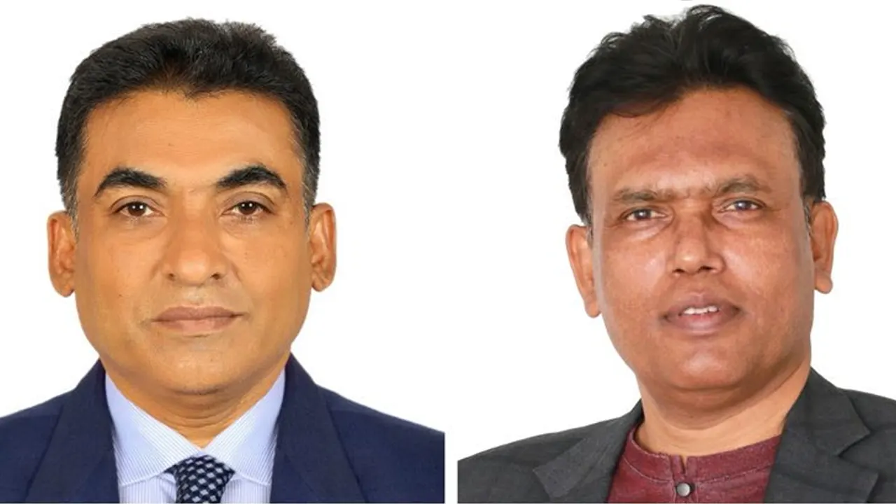 সভাপতি নাসির আল মামুন এবং সাধারণ সম্পাদক শিয়াবুর রহমান। ছবি : কালবেলা