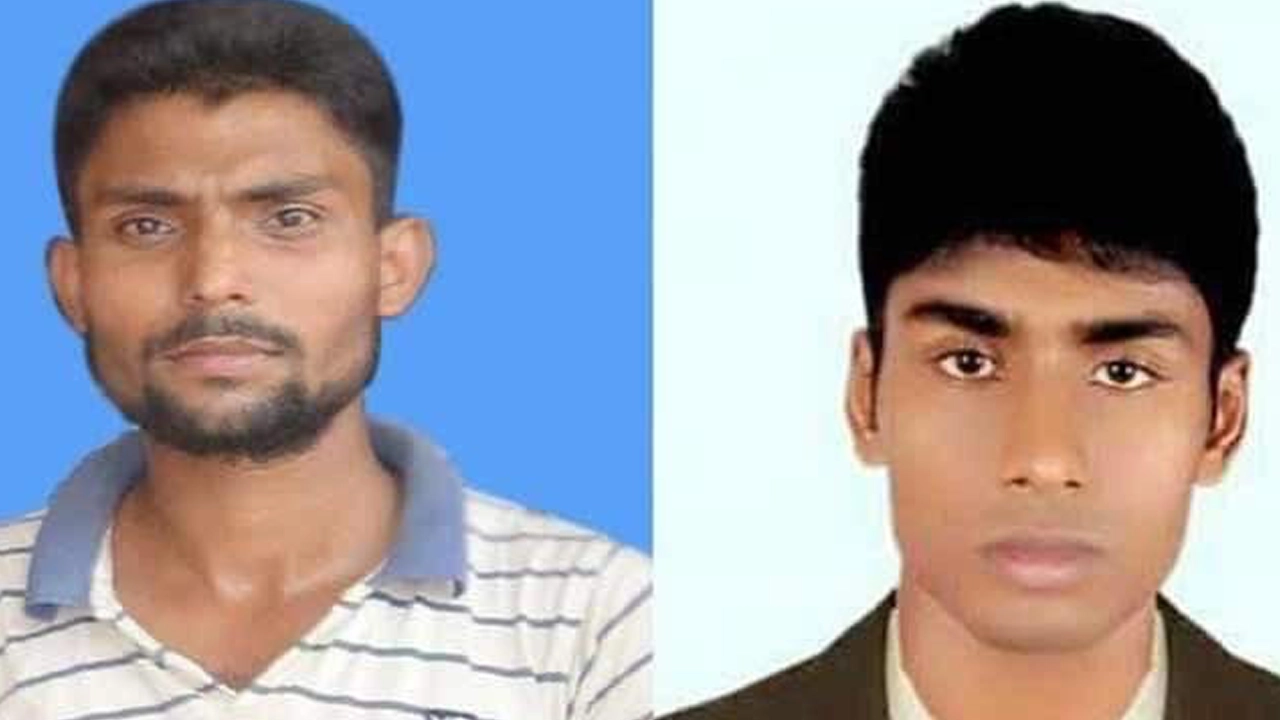 কালীগঞ্জ পৌর শাখা শিবিরের সাবেক সভাপতি আবুজর গিফারী (বামে) ও শিবিরকর্মী শামীম হোসেন (ডানে)। ছবি : কালবেলা