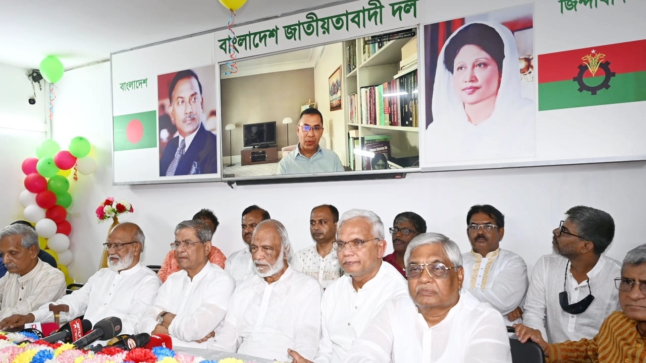 হিন্দু সম্প্রদায়ের সম্মানে এক শুভেচ্ছা অনুষ্ঠানের আয়োজন করে বিএনপি। ছবি : কালবেলা