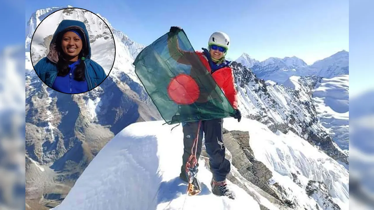 পর্বতারোহী শায়লা বিথী। ছবি : সংগৃহীত