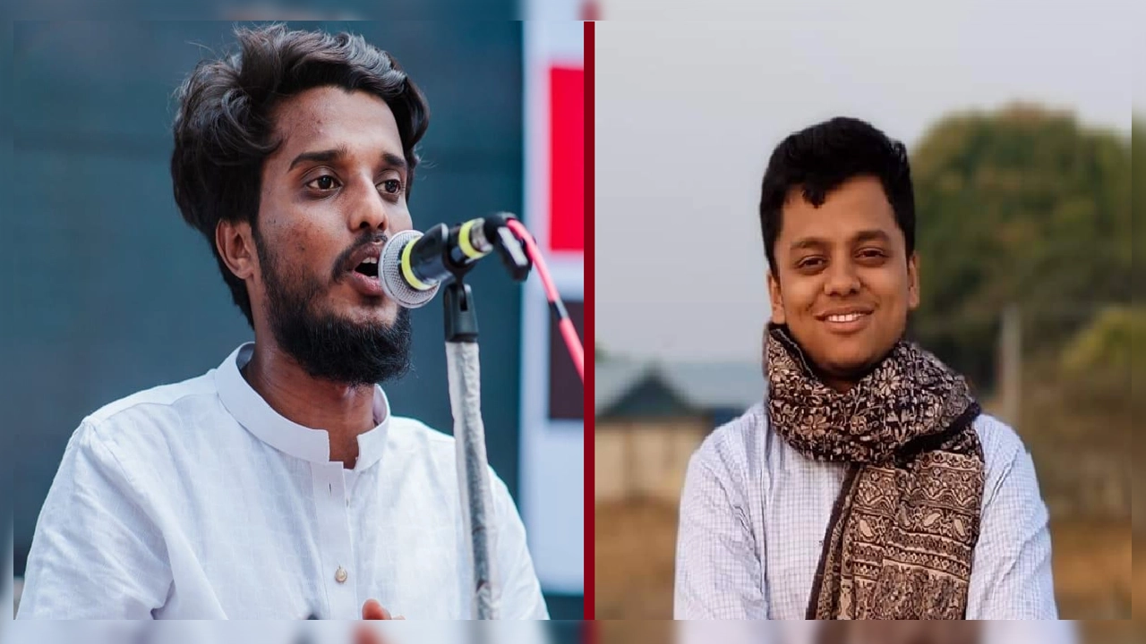 বাঁ দিকে বৈষম্যবিরোধী ছাত্র আন্দোলনের অন্যতম সমন্বয়ক আব্দুল কাদের ও ডান দিকে ঢাবি শিবিরের সেক্রেটারি এস এম ফরহাদ। ছবি : সংগৃহীত