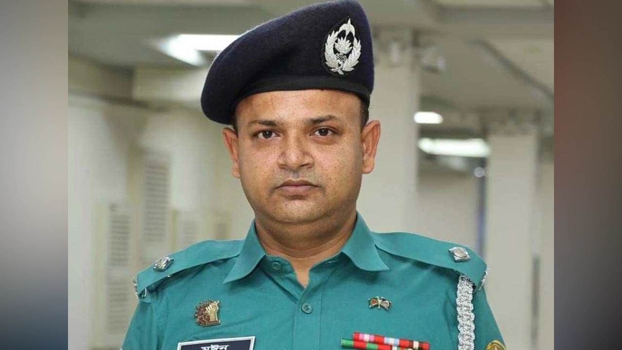 সিলেট কোতোয়ালি মডেল থানার সাবেক ওসি মঈন উদ্দিন শিপন। ছবি : কালবেলা