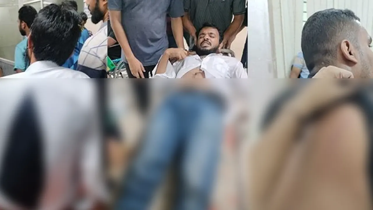 আহত ছাত্রদল কর্মীরা। ছবি : কালবেলা