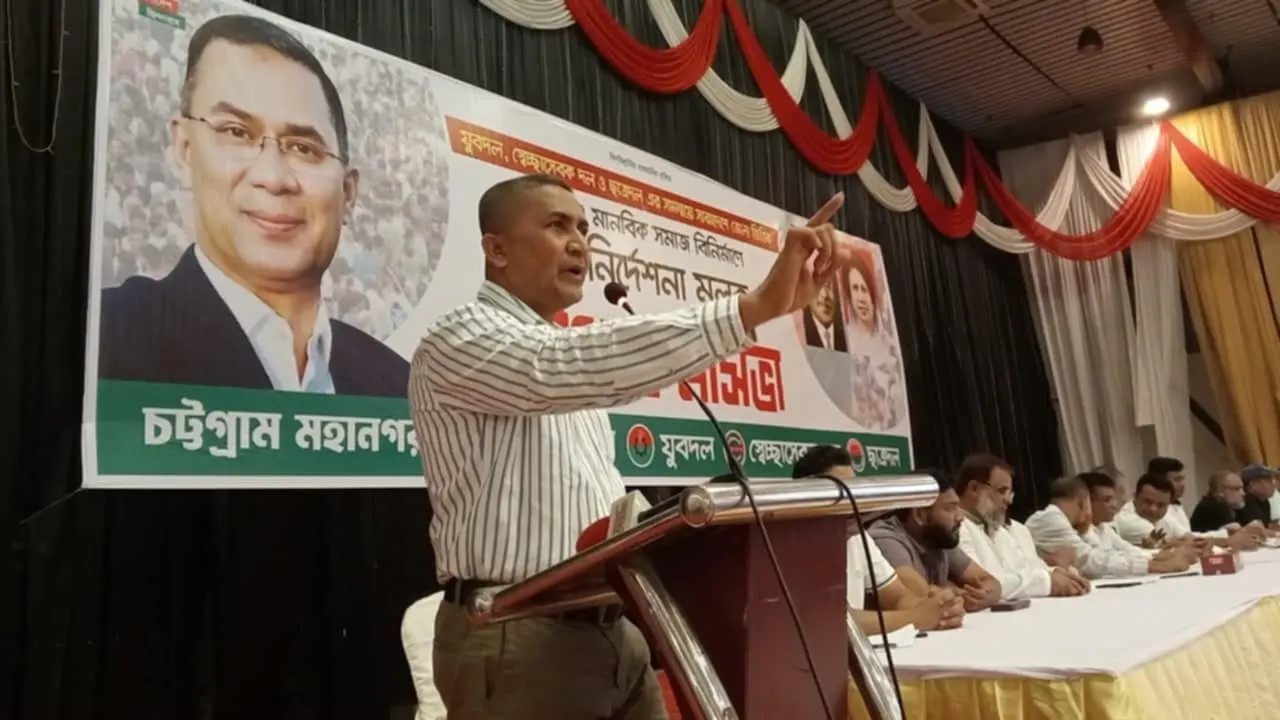 জাতীয়তাবাদী যুবদলের সাধারণ সম্পাদক নুরুল ইসলাম নয়ন। ছবি : কালবেলা