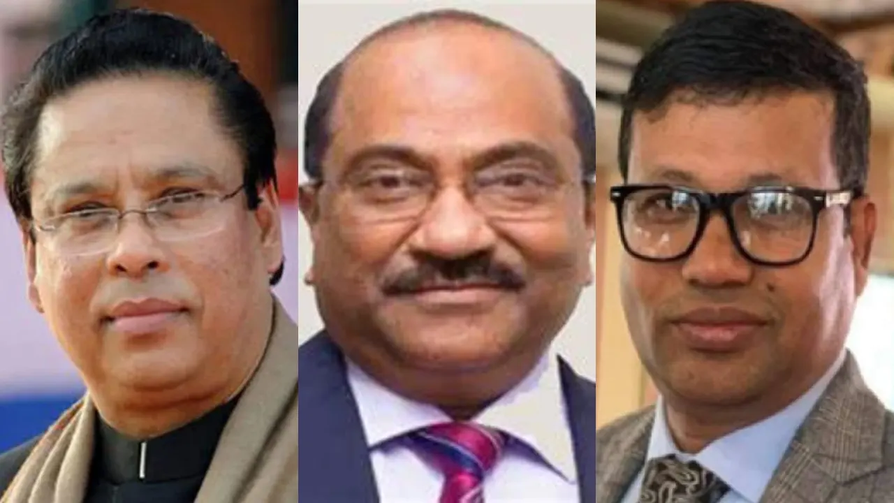ধারাবাহিকভাবে আবদুস সোবহান গোলাপ, সিতাংশু কুমার সুর চৌধুরী ও উজ্জ্বল মল্লিক।