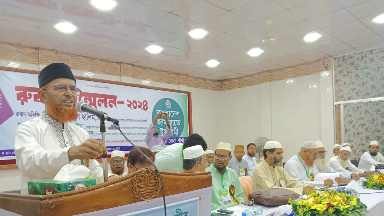 বাংলাদেশ জামায়াতে ইসলামীর সহকারী সেক্রেটারি জেনারেল মাওলানা আব্দুল হালিম। ছবি : কালবেলা