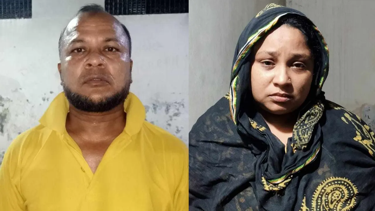 আলমগীর হোসেন ও জান্নাতুল ফেরদৌস।