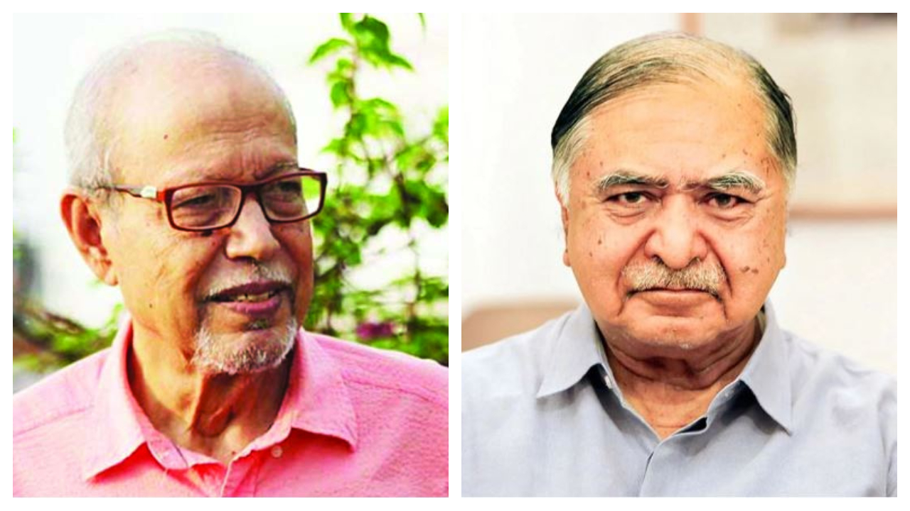 ডা. এ কিউ এম বদরুদ্দোজা চৌধুরী ও ড. কামাল হোসেন। ছবি : সংগৃহীত