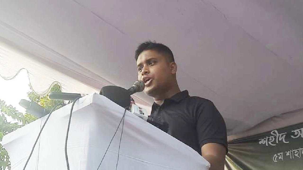 বৈষম্যবিরোধী ছাত্র আন্দোলনের অন্যতম সমন্বয়ক হাসনাত আবদুল্লাহ। ছবি : সংগৃহীত