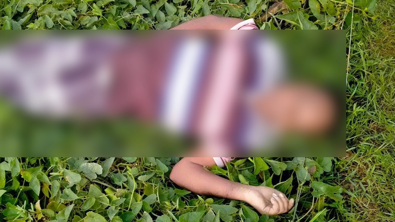 পটোল ক্ষেত থেকে উদ্ধারকৃত আ.লীগ কর্মী শাহাবুল ইসলামের মরদেহ। ছবি : কালবেলা