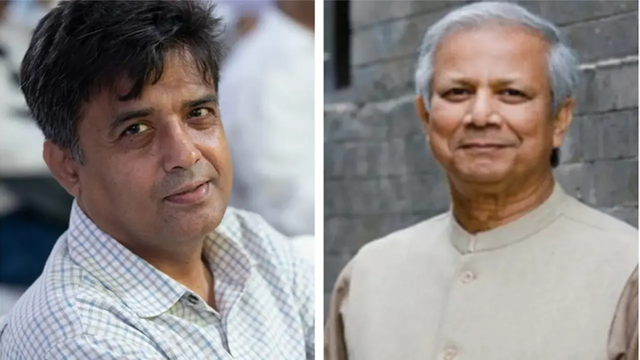 শফিকুল আলম ও অন্তর্বর্তী সরকারের প্রধান উপদেষ্টা ড. মুহাম্মদ ইউনূস। ছবি : সংগৃহীত