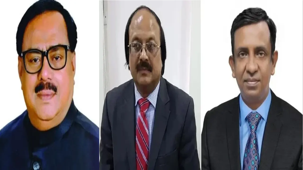 সাধন চন্দ্র মুজুমদার, নজিবুর রহমান ও আমিনুল ইসলাম। ‍ছবি : কালবেলা