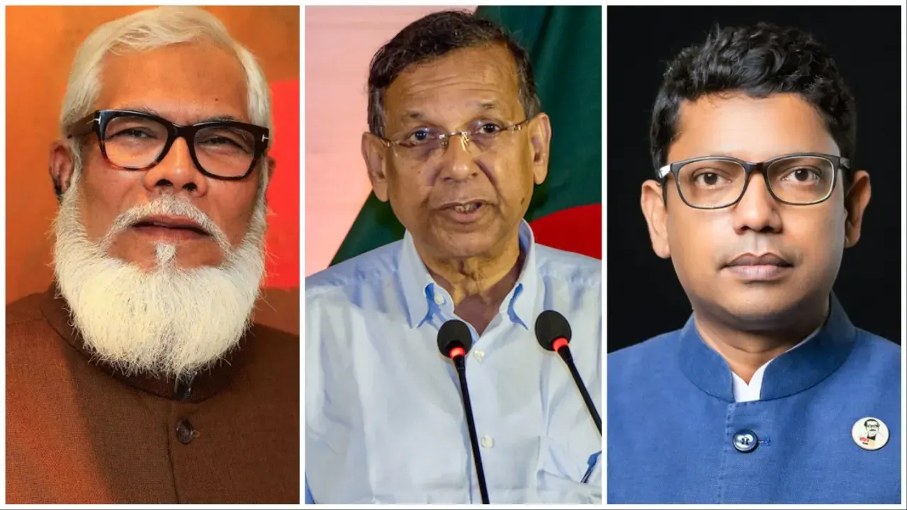 সালমান এফ রহমান, আনিসুল হক ও জুনায়েদ আহমেদ পলক। পুরোনো ছবি
