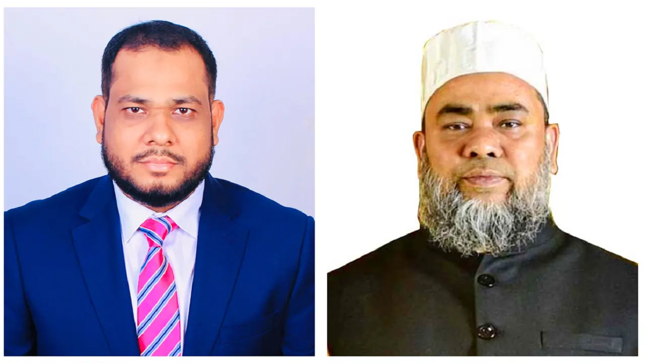 বাঁ দিকে ব্যারিস্টার মোহাম্মদ এনাম ও ডানে মোহাম্মদ সাইফুদ্দিন জহুর। ছবি : সংগৃহীত
