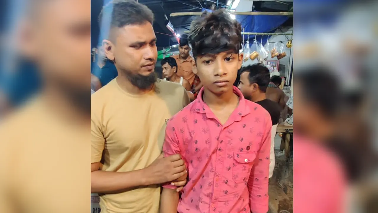 নিখোঁজের ৭০ দিন পর উদ্ধার হওয়া কিশোর জিয়াদ। ছবি : সংগৃহীত