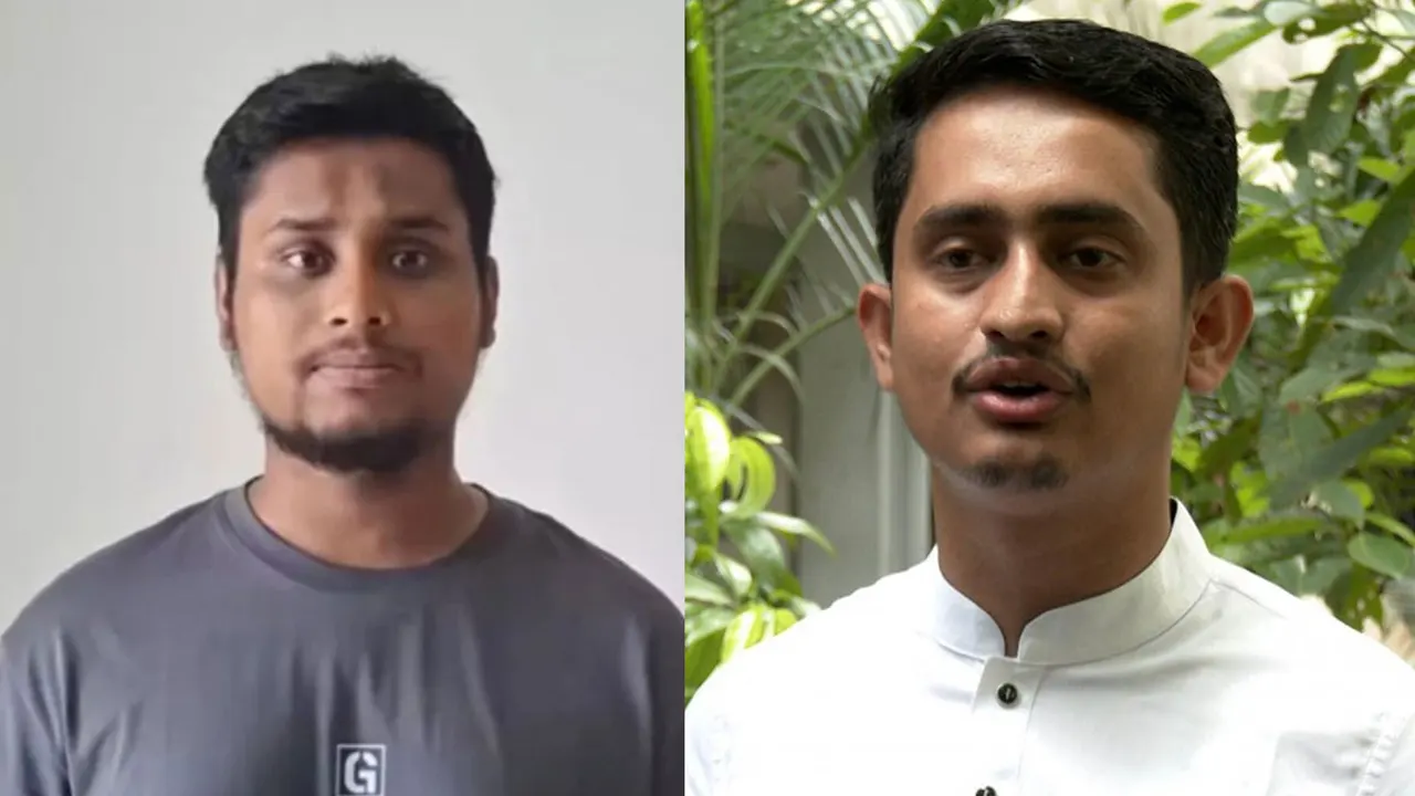 হাসনাত আব্দুল্লাহ ও সারজিস আলম। ছবি : সংগৃহীত