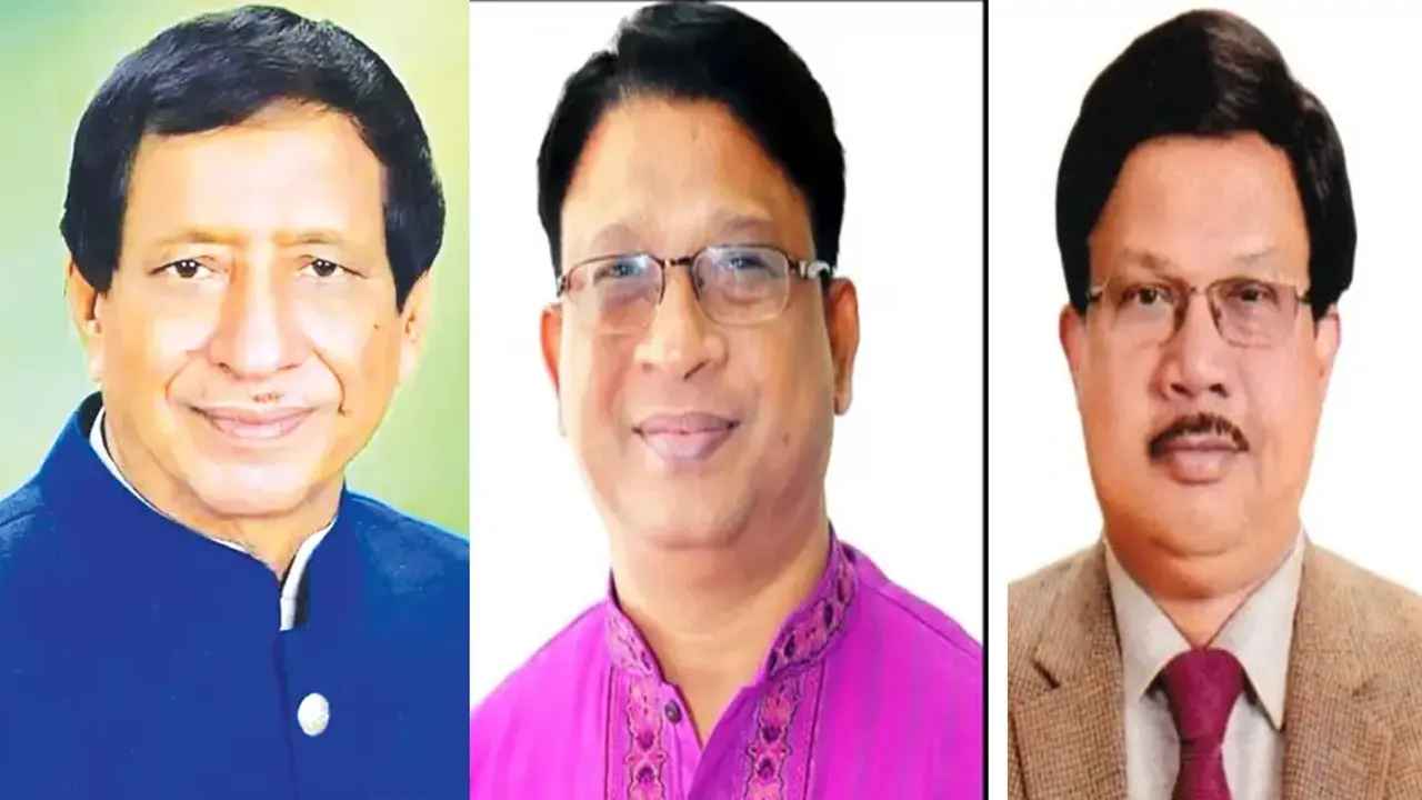 নুরুজ্জামান আহমেদ, ইকবালুর রহিম এবং লিয়াকত আলী লাকী। ছবি : সংগৃহীত
