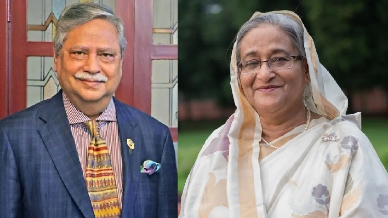 রাষ্ট্রপতি মোঃ সাহাবুদ্দিন ও সাবেক প্রধানমন্ত্রী শেখ হাসিনা। ছবি : সংগৃহীত