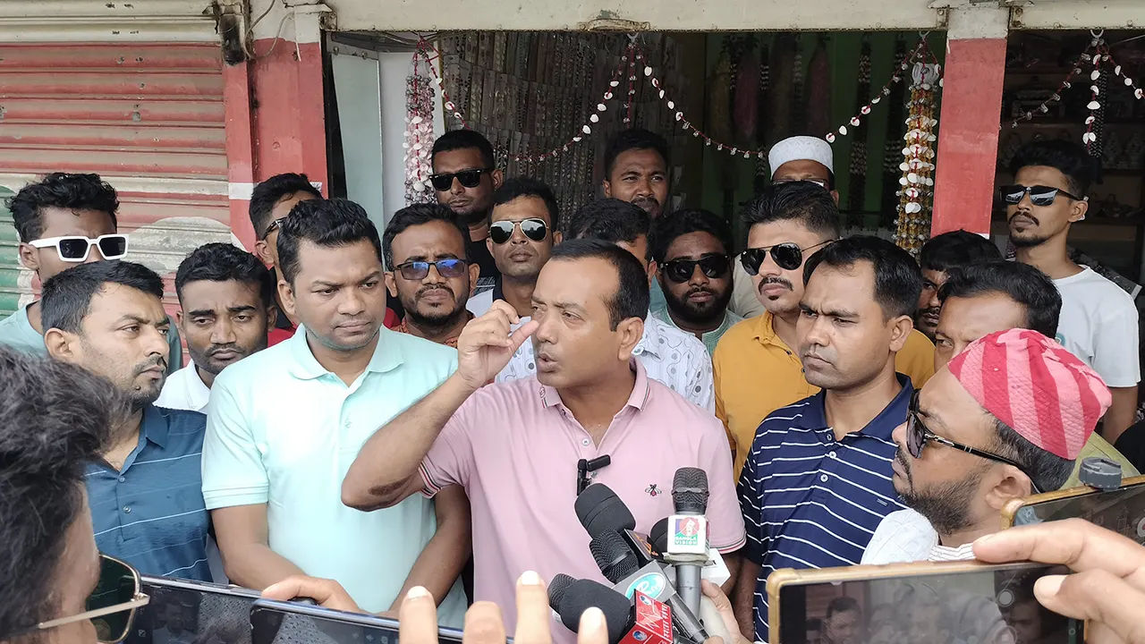 বাংলাদেশ জাতীয়তাবাদী ছাত্রদলের কেন্দ্রীয় সভাপতি রাকিবুল ইসলাম রাকিব। ছবি : কালবেলা
