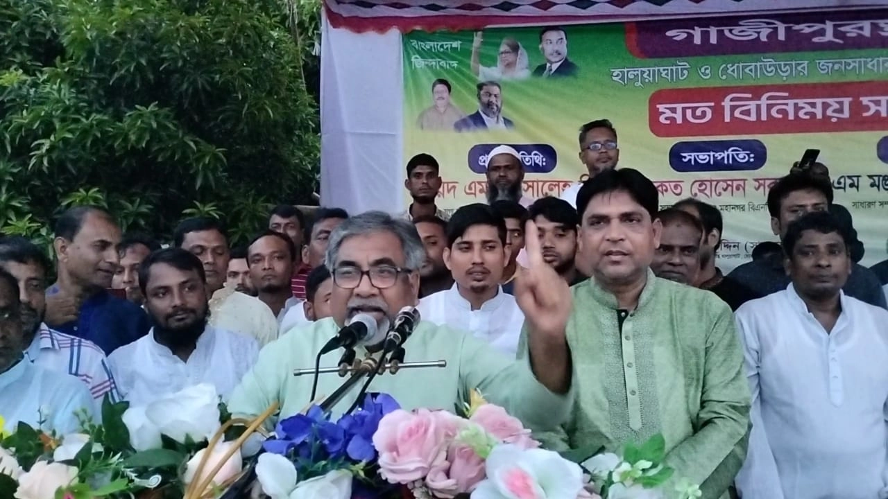 বক্তব্য দেন বিএনপির যুগ্ম মহাসচিব সৈয়দ এমরান সালেহ প্রিন্স। ছবি : কালবেলা
