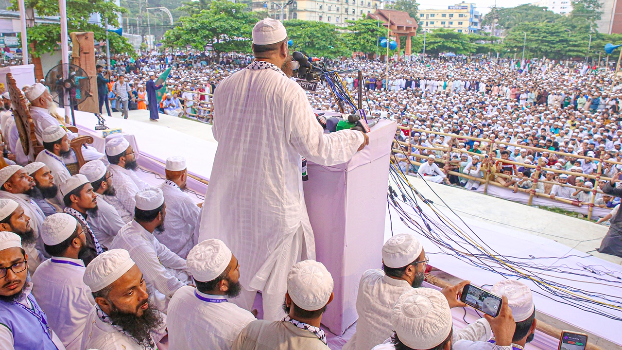 চট্টগ্রামে খেলাফত মজলিসের গণসমাবেশ। ছবি : কালবেলা