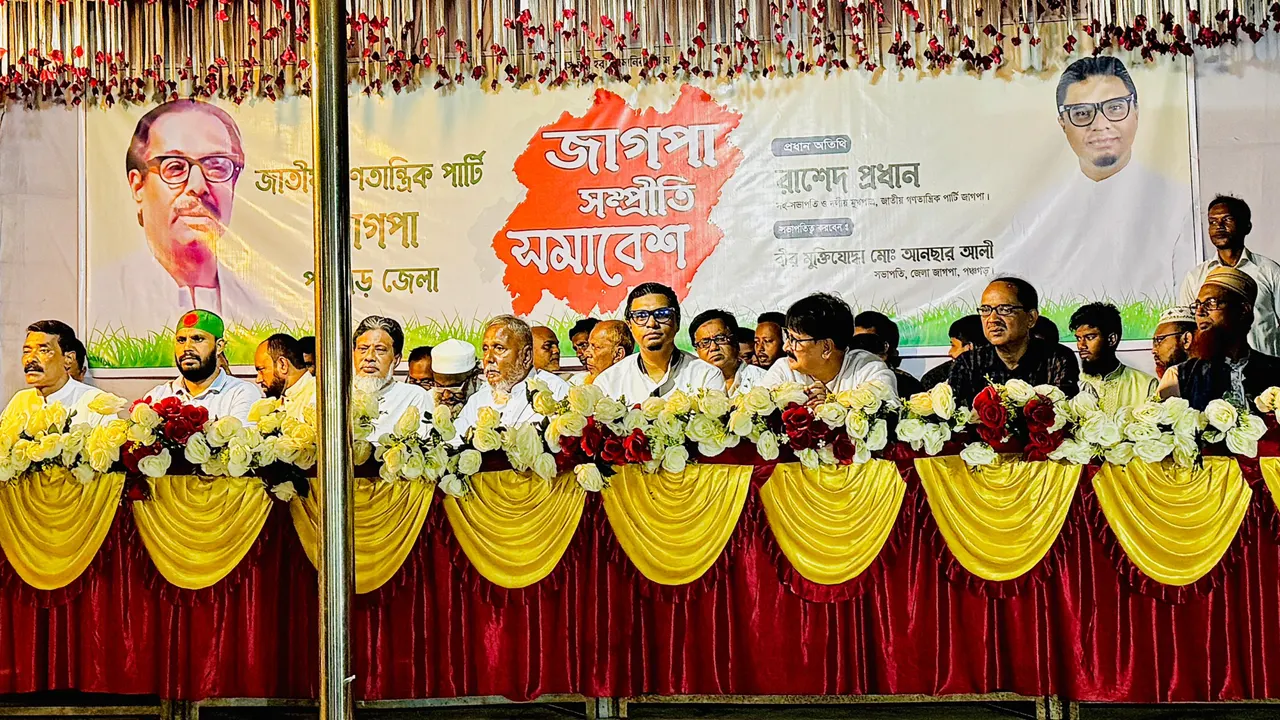জাগপার সহসভাপতি ও দলীয় মুখপাত্র রাশেদ প্রধান। ছবি : কালবেলা
