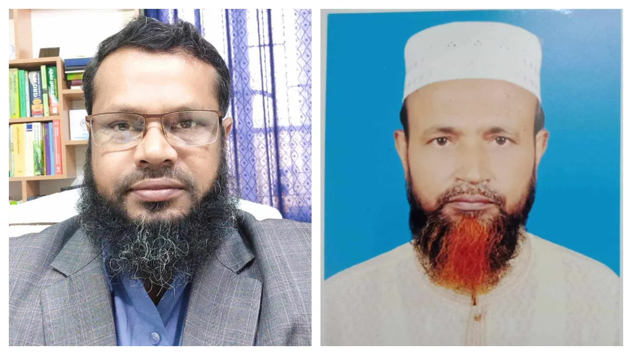 পবিপ্রবির প্রো-ভিসি অধ্যাপক হেমায়েত জাহান (বামে) ও ট্রেজারার মো. লতিফ (ডানে)। ছবি : কালবেলা