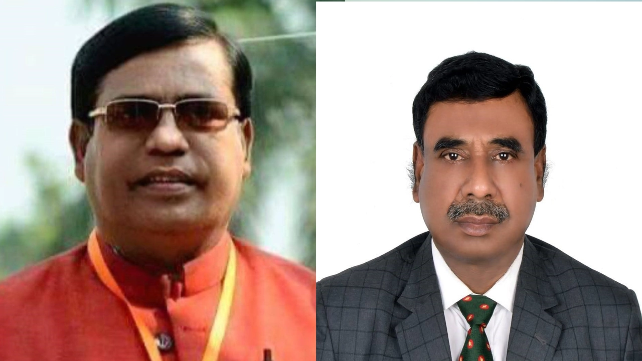 এম এ খালেক (বাঁয়ে) ও এ কে এম শফিকুল আলম (ডানে)। ছবি : কালবেলা