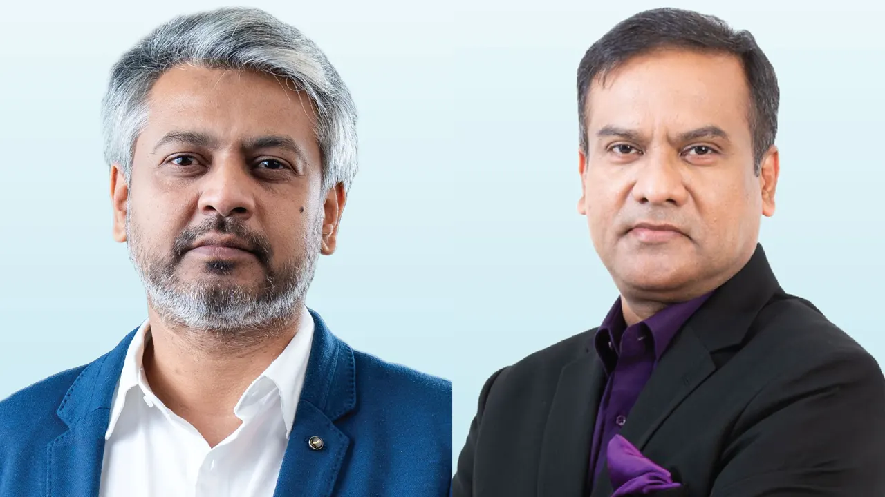সভাপতি এম রাশিদুল হাসান ও জ্যেষ্ঠ সহসভাপতি মোস্তাফিজুর রহমান সোহেল। ছবি : সংগৃহীত