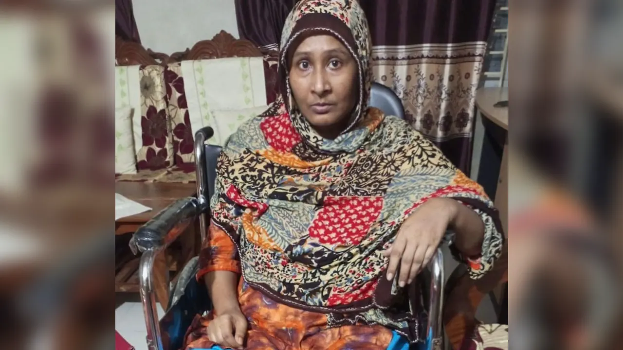 আহত মোছাম্মৎ শামীমা সুলতানা। ছবি : সংগৃহীত