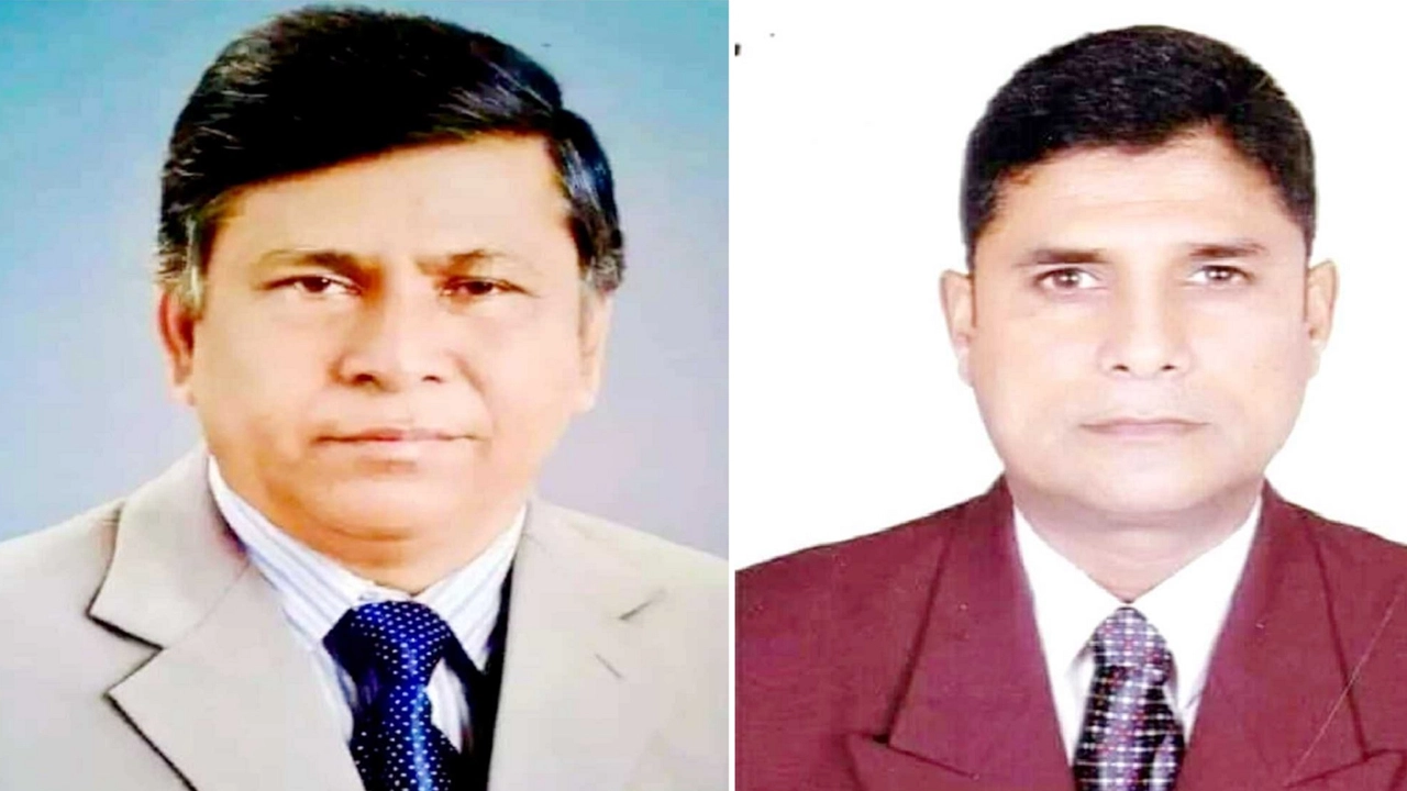আহ্বায়ক অ্যাডভোকেট আব্দুল মান্নান (বাঁয়ে) ও সদস্য সচিবসিরাজুল ইসলাম সিরাজ (ডানে)। ছবি : সংগৃহীত