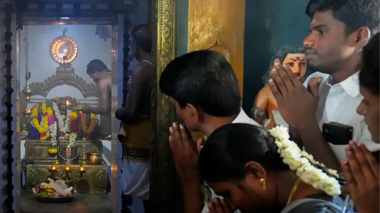 ভারতে কমলা হ্যারিসের জন্য প্রার্থনা। ছবি : সংগৃহীত