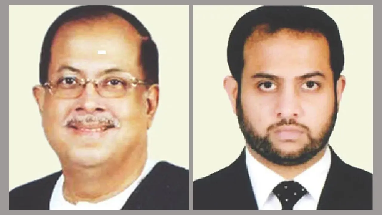 গিয়াস উদ্দিন কাদের চৌধুরী ও সামির কাদের চৌধুরী। ছবি : সংগৃহীত