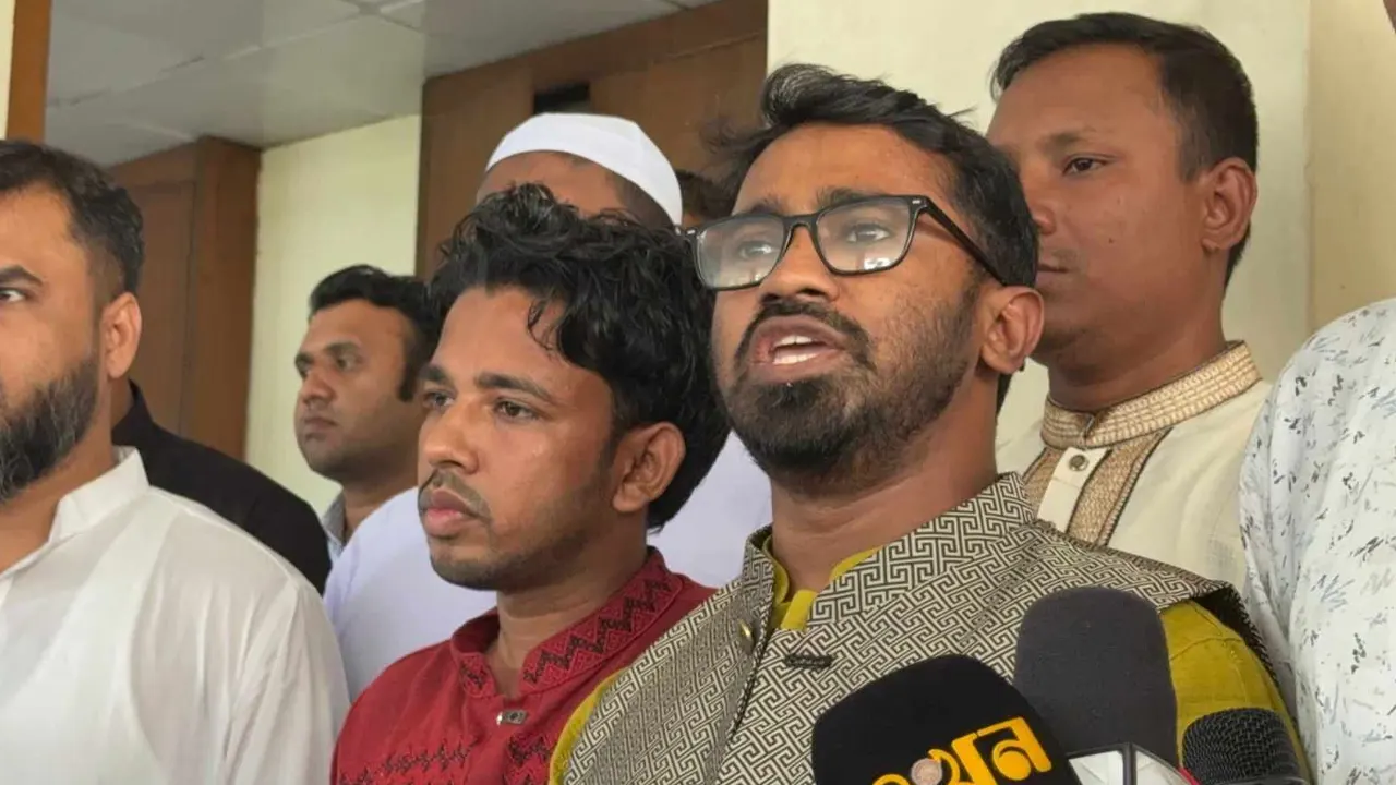 গণঅধিকার পরিষদের সাধারণ সম্পাদক মো. রাশেদ খান। ছবি : কালবেলা