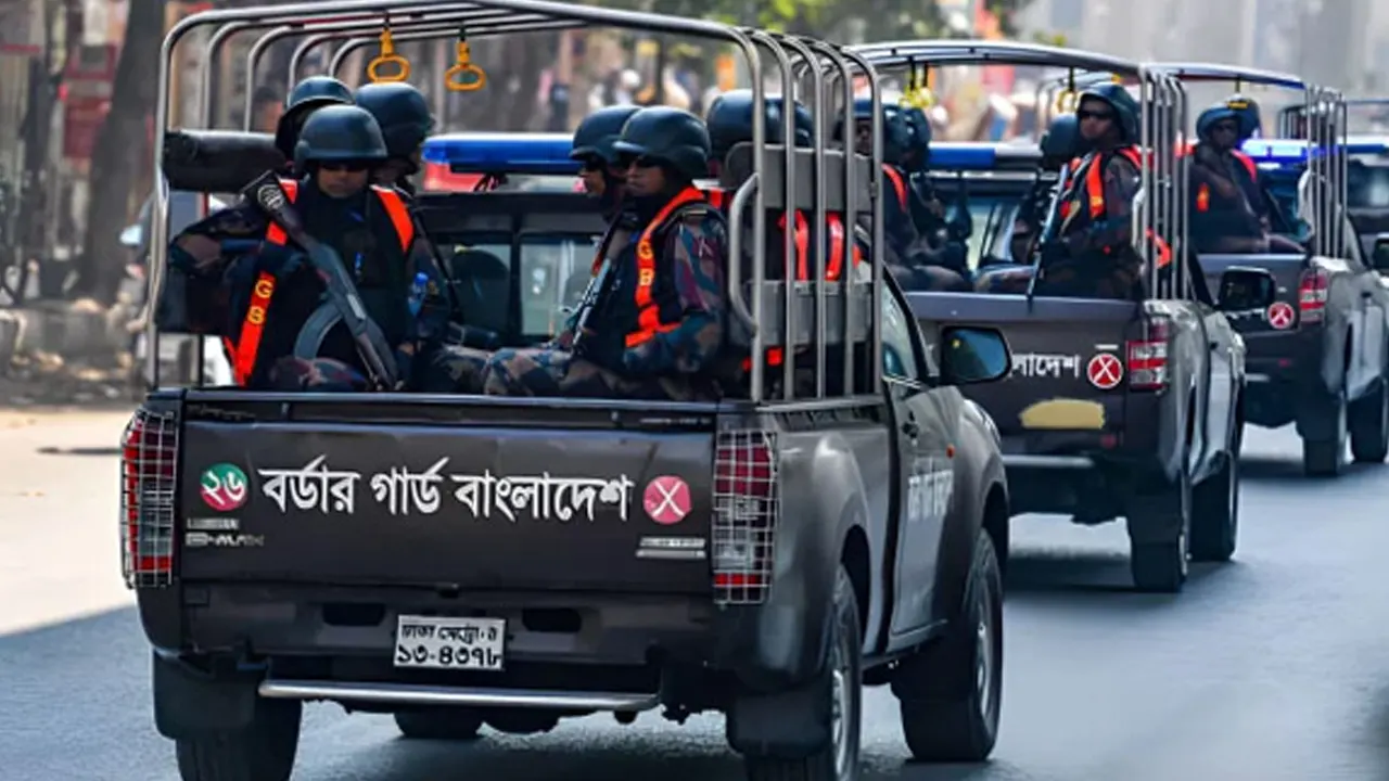 বিজিবির টহল। পুরোনো ছবি