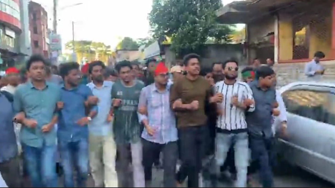 সিলেটে বৈষম্যবিরোধী ছাত্র আন্দোলনের কর্মীদের বিক্ষোভ