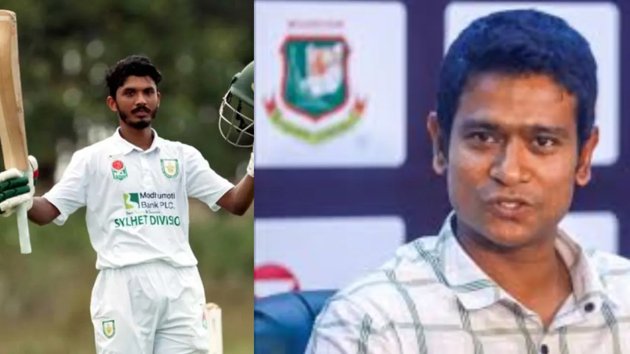 অমিত হাসান ও নির্বাচক হান্নান সরকার। ছবি : সংগৃহীত