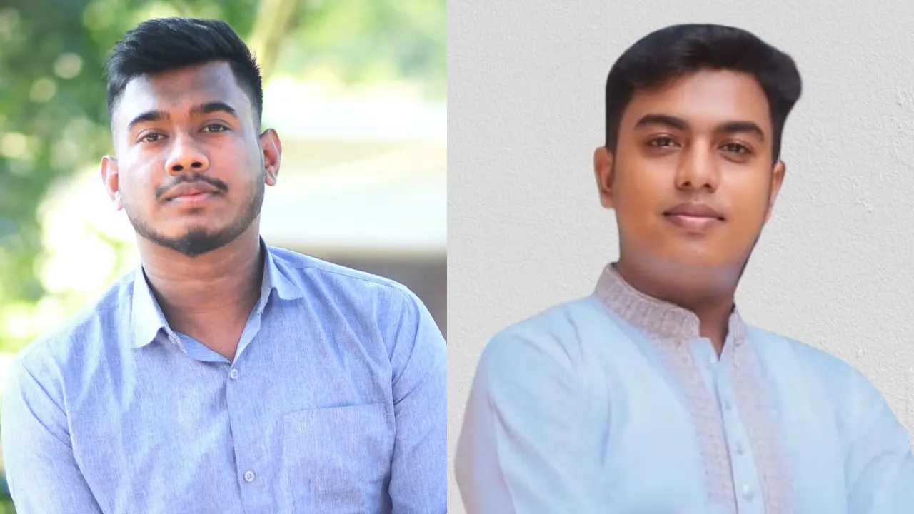 সভাপতি কর্ণ বি্শ্বাস কেডি, সম্পাদক হৃদয় মন্ডল। ছবি : সংগৃহীত