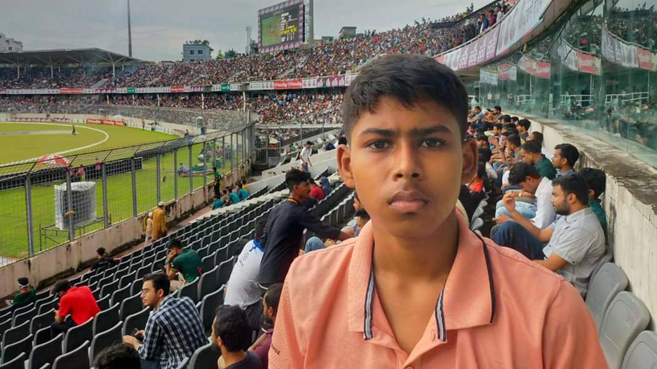 স্কুলছাত্র আবরার জাওয়াদ দারুণ। ছবি : কালবেলা