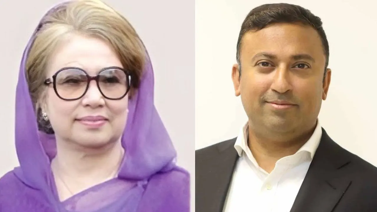 বিএনপি চেয়ারপারসন বেগম খালেদা জিয়া ও তারেক রহমানের পররাষ্ট্রবিষয়ক উপদেষ্টা হুমায়ুন কবীর। ছবি : সংগৃহীত