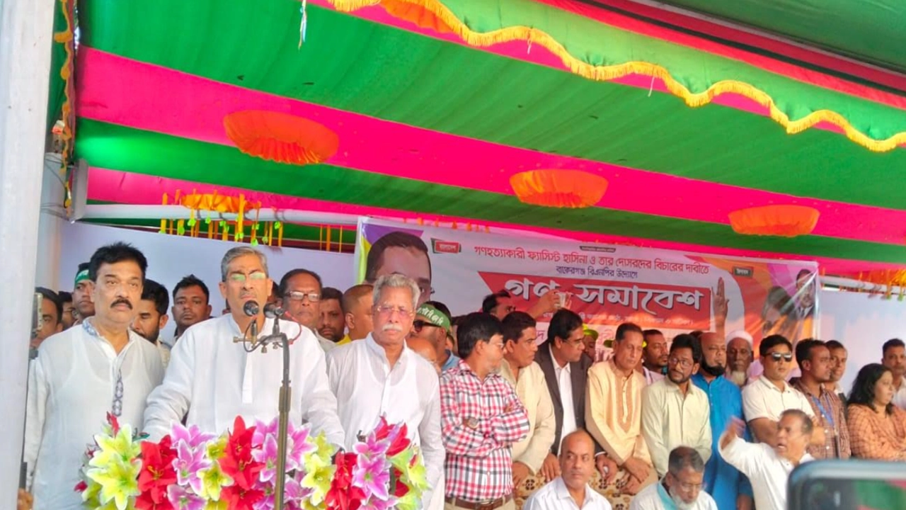 গণসমাবেশে বক্তব্য রাখেন বিএনপির যুগ্ম মহাসচিব শহীদ উদ্দিন চৌধুরী এ্যানি। ছবি : কালবেলা