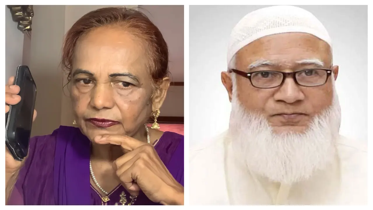 কলামিস্ট মিনা ফারাহ ও জামায়াত আমির ডা. শফিকুর রহমান। ছবি : সংগৃহীত