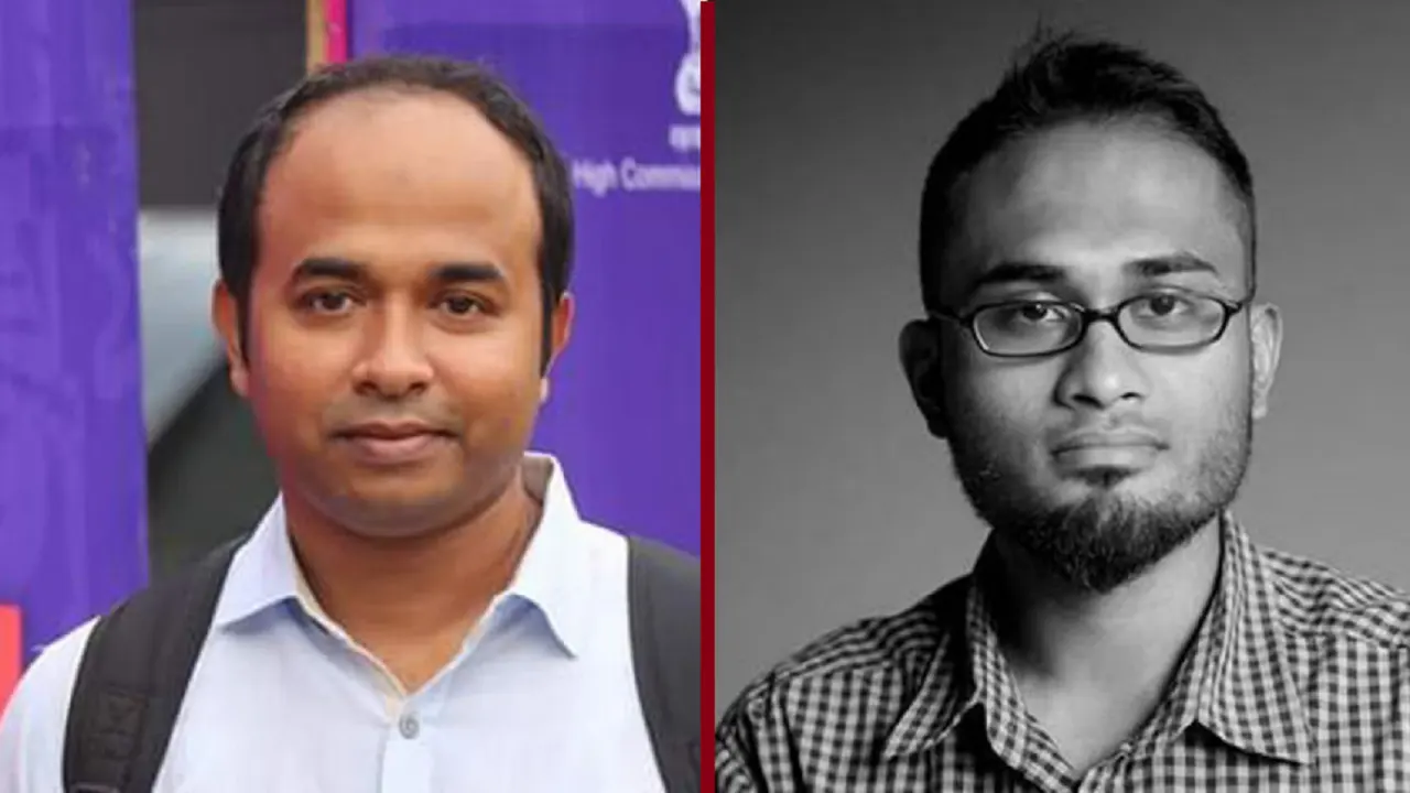 আকবর হোসেন মজুমদার ও ফয়সাল মাহমুদ। ছবি : সংগৃহীত