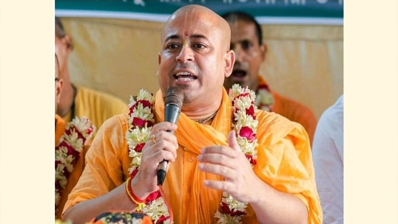 চিন্ময় কৃষ্ণ দাস ব্রহ্মচারী। ছবি : সংগৃহীত