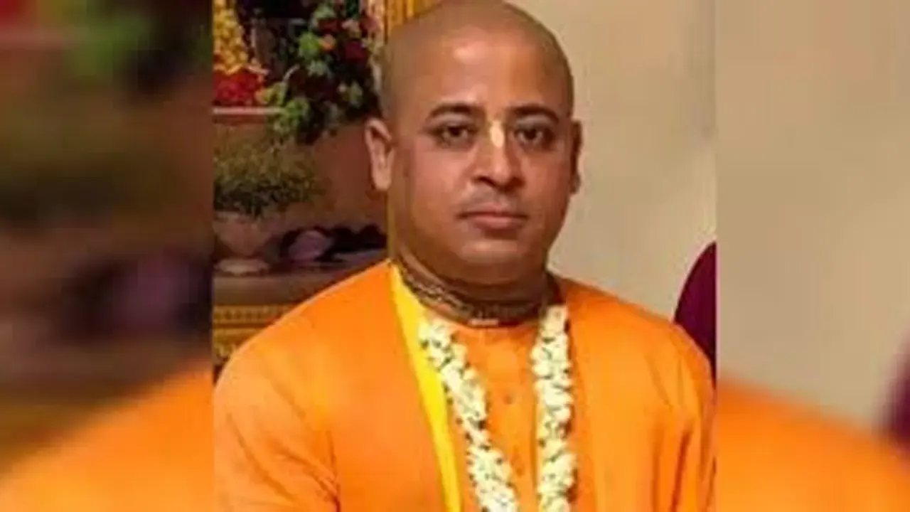 চিন্ময় কৃষ্ণ দাশ ব্রহ্মচারী। ছবি : কালবেলা