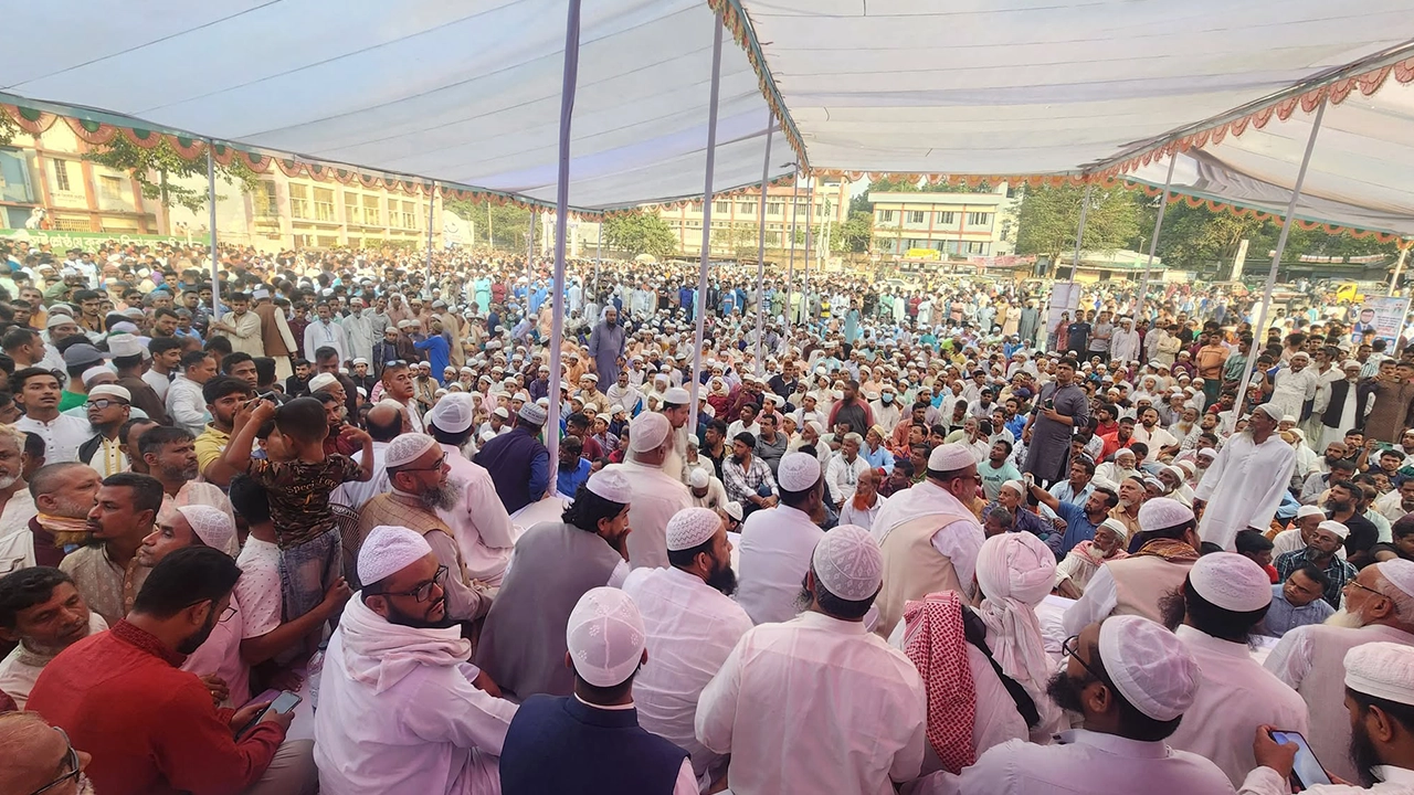 তারেক রহমান ও হোসাইন কায়কোবাদ খালাস পাওয়ায় কুমিল্লার মুরাদনগরে আনন্দ মিছিল। ছবি : কালবেলা