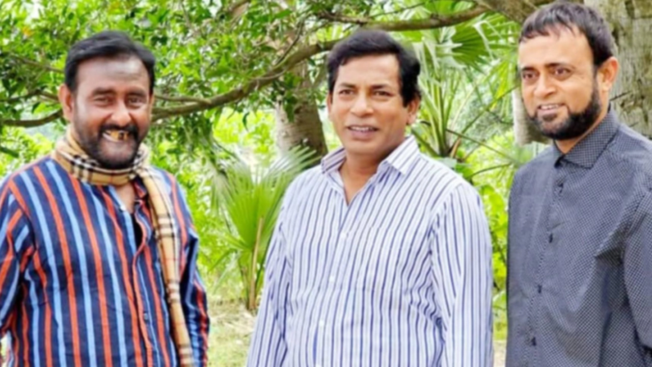 অভিনেতা মোশাররফ করিম, শামীম জামান ও আ খ ম হাসান। ছবি : সংগৃহীত