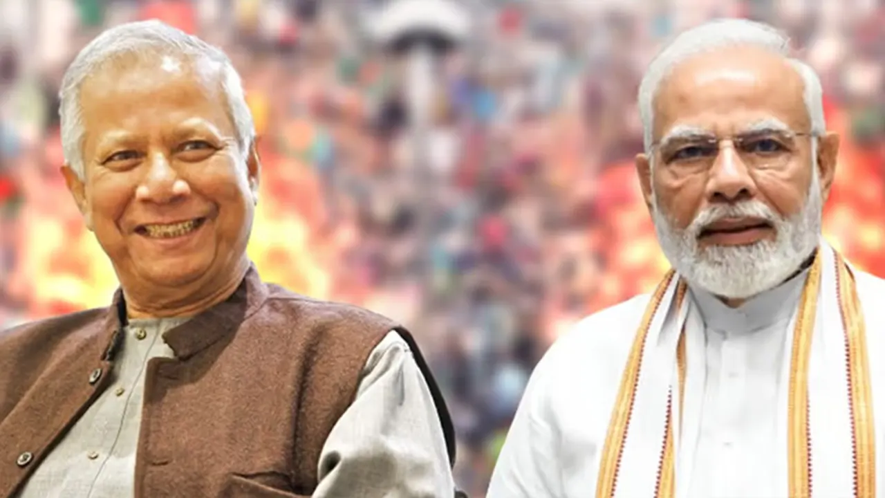 অন্তর্বর্তী সরকারের প্রধান উপদেষ্টা ড. মুহাম্মদ ইউনূস ও ভারতের প্রধানমন্ত্রী নরেন্দ্র মোদি। ছবি : সংগৃহীত